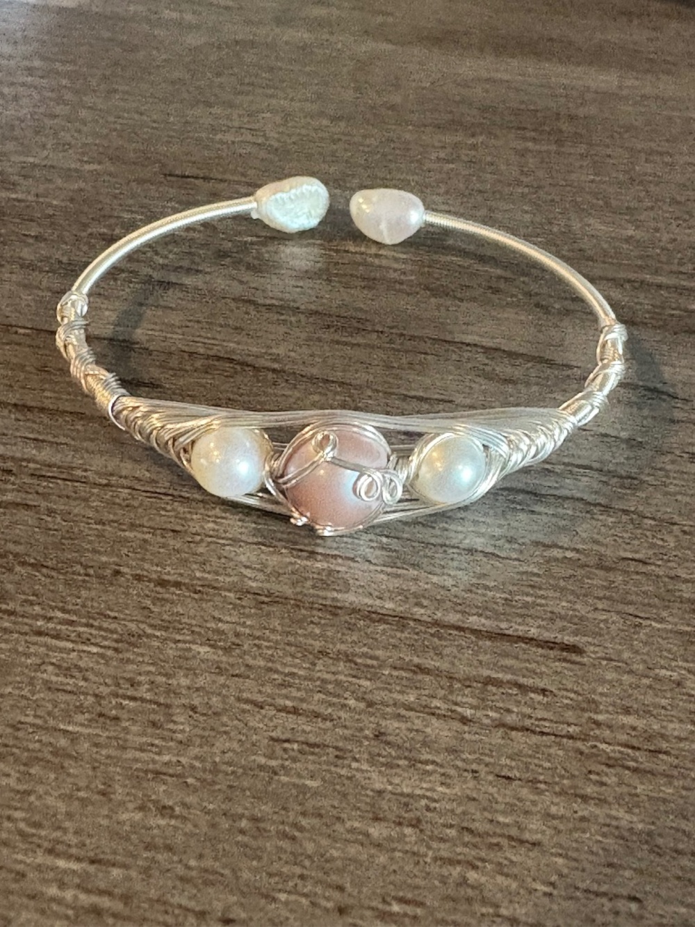 Triple Pearl Peapod Bracelet